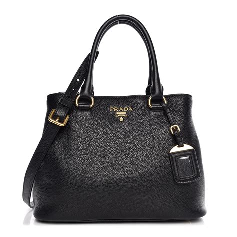 prada vitello phenix handbag medium black|PRADA Vitello Phenix Satchel Black 1380310 .